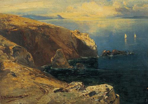 Eduard Hildebrandt Felsen bei Capri mit Fischern China oil painting art
